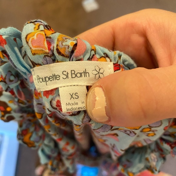 Poupette St. Barth Clara Tiered Tie Neck Dress - Picture 6 of 11